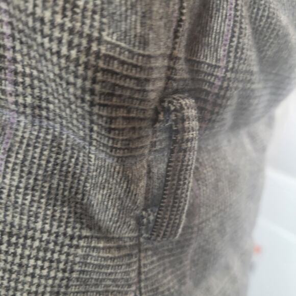 Vintage Y2K Moncler Brown Label Wool Down Glen Plaid Puffer Coat 2 = M - Picture 8 of 16